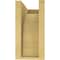 Ekena Millwork 5"W x 10"D x 10"H Classic Olympic Rough Cedar Woodgrain TimberThane Corbel, Primed Tan CORUR05X10X10OLYRCPR - alternate 5